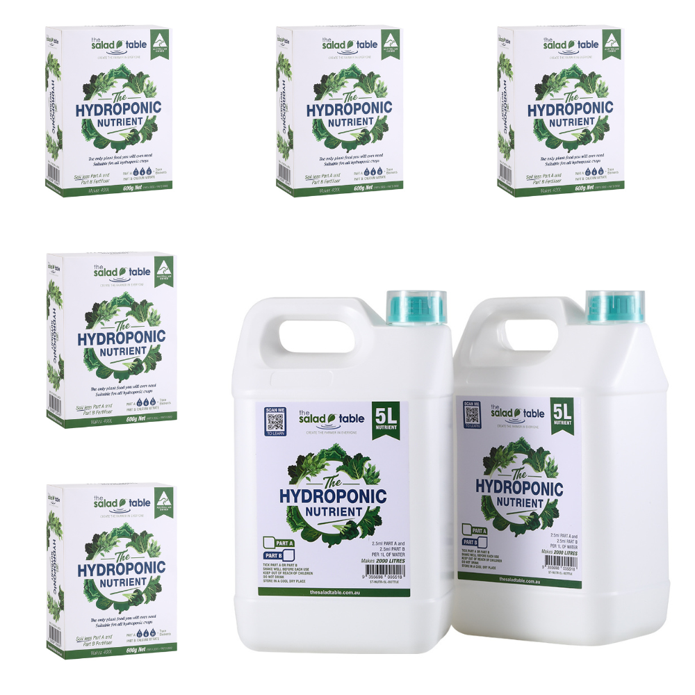 The Salad Table Nutrient 10L Complete Kit